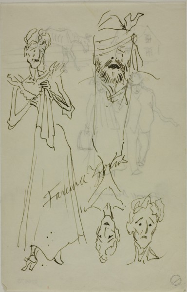 Farewell Zorns (recto); Farewell Deerings (verso), 1880/1920. Creator: Anders Leonard Zorn.