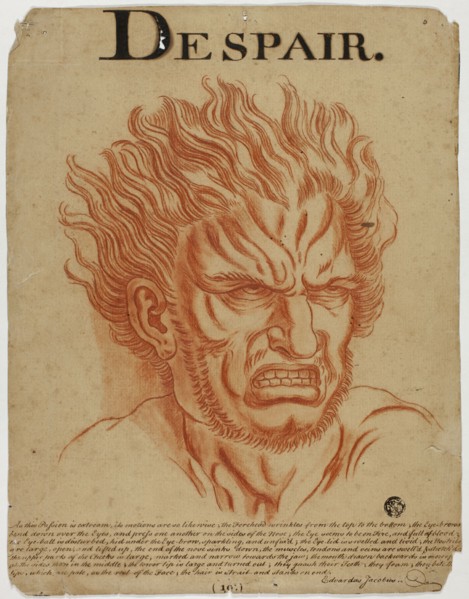 Despair, after 1698. Creator: Eduardus Jacobus.