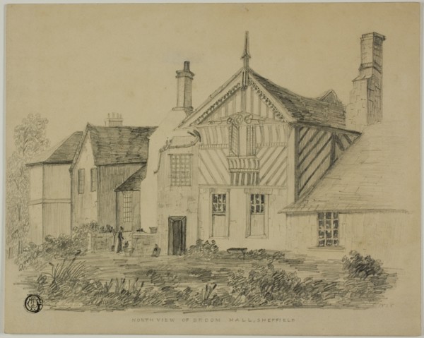 North View of Broom Hall, Sheffield, n.d. Creator: Unknown.