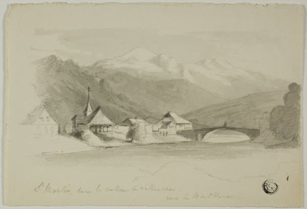 Saint Martin, in the Sallenche Valley, Looking Towards Mont Blanc, n.d. Creator: Unknown.