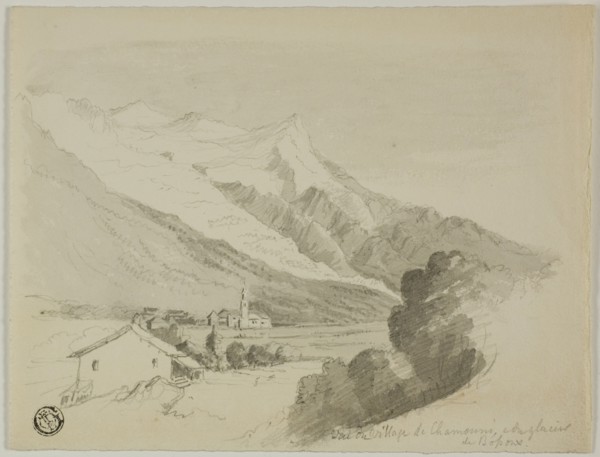 View of the Village of Chamonix, and the Bossons Glacier, n.d. Creator: Unknown.