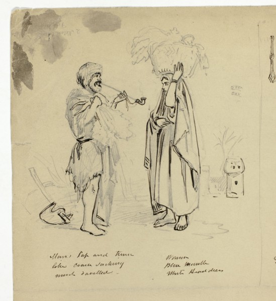 Woman and Beggar, n.d. Creator: Unknown.