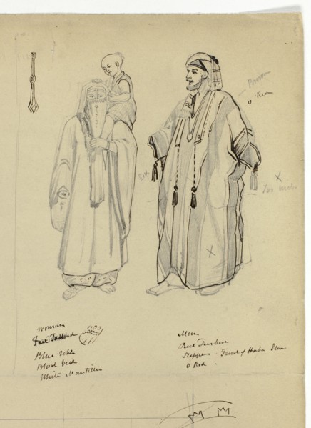 Arabic Man, Woman and Child, n.d. Creator: Unknown.