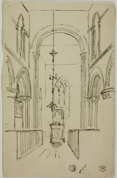 Interior of a Cathedral, n.d. Creator: Unknown.