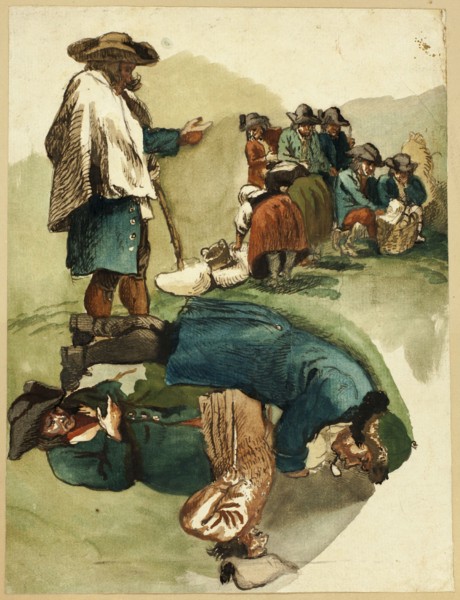 Sketches of Travelers, n.d. Creator: Unknown.