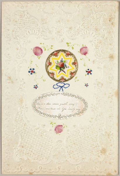 Love is a Star (Valentine), c.1840. Creator: Unknown.