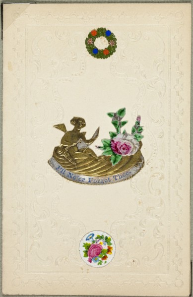 I'll Ne'er Forget Thee (valentine), c.1830. Creator: Unknown.