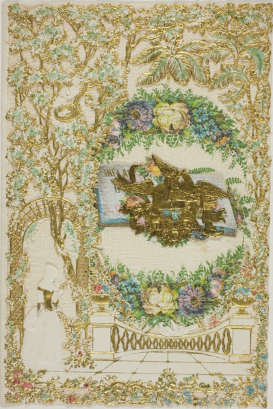 Untitled Valentine (Woman in Garden), n.d. Creator: Unknown.