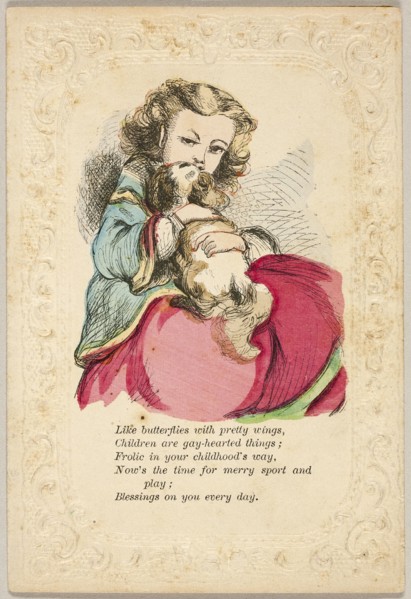 Like Butterflies with Pretty Wings (valentine), 1860/69. Creator: Unknown.