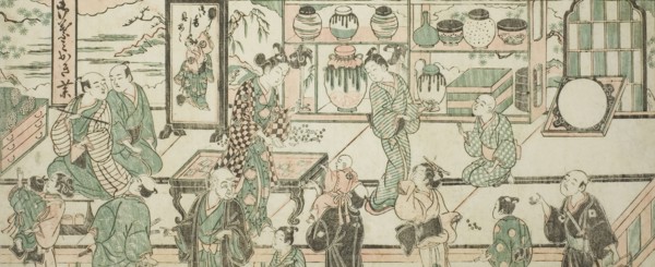 The Shop of Sanogawa Ichimatsu, c. 1743. Creator: Ishikawa Toyonobu.