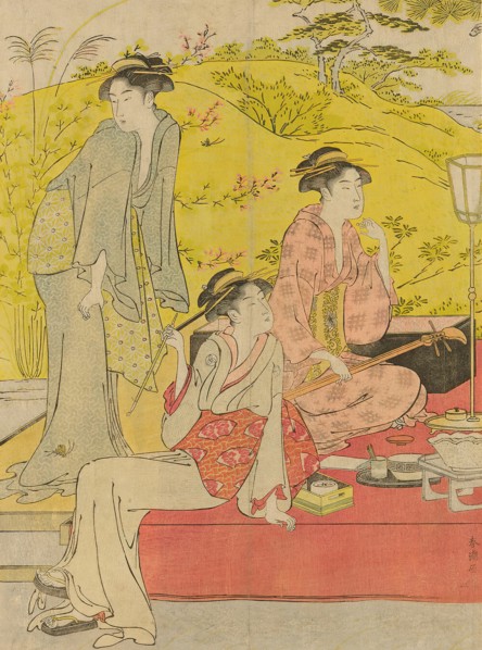 Picnic Party at Hagidera, c. 1785/95. Creator: Katsukawa Shuncho.