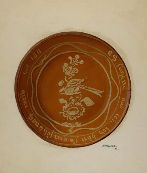 Pa. German Dish, 1936. Creator: Eugene Shellady.