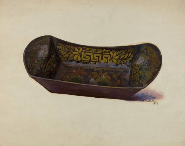 Bread or Apple Tray, 1936. Creator: Eugene Shellady.