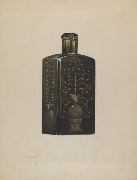 Bottle, c. 1936. Creator: Anna Aloisi.