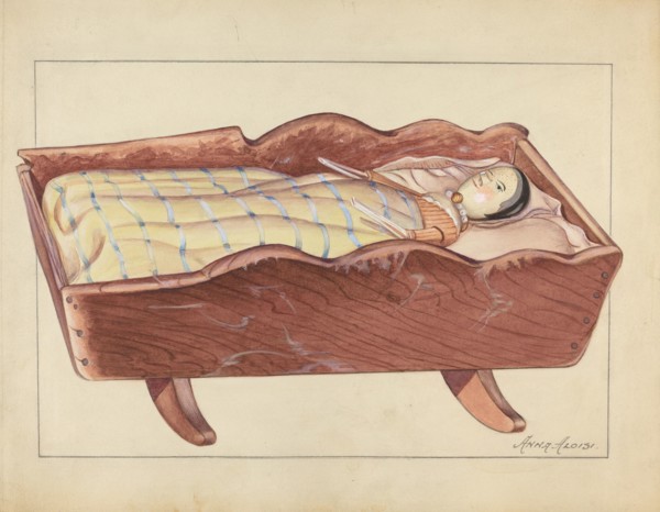 Cradle, c. 1953. Creator: Anna Aloisi.