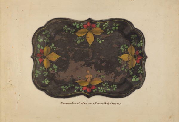 Fruit Tray, c. 1937. Creator: Elmer G Anderson.