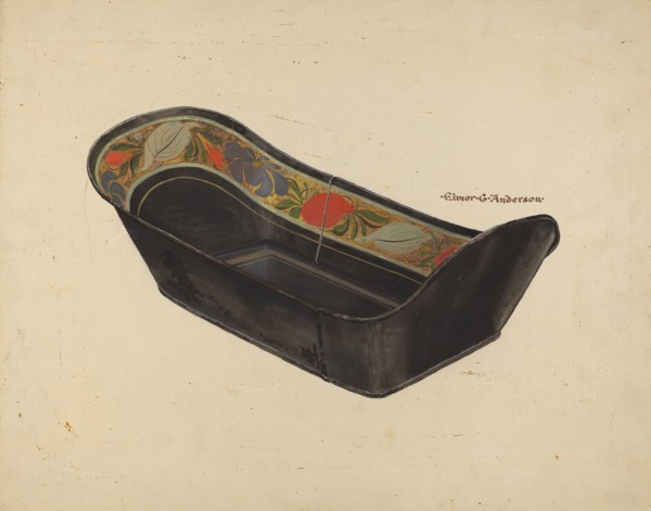 Bread Tray, c. 1937. Creator: Elmer G Anderson.