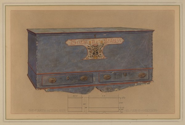 Pa. German Chest, c. 1936. Creator: Elmer G Anderson.