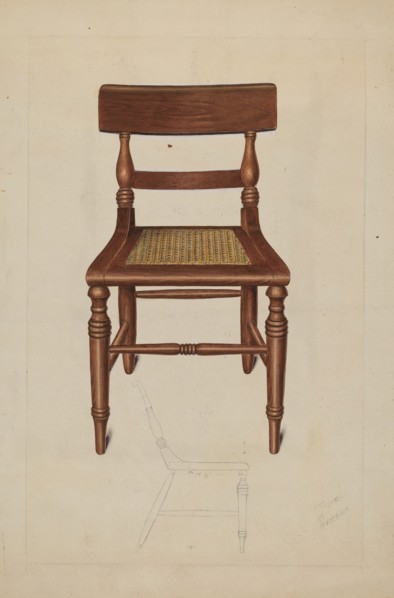 Early Dayton Chair, c. 1937. Creator: Therkel Anderson.