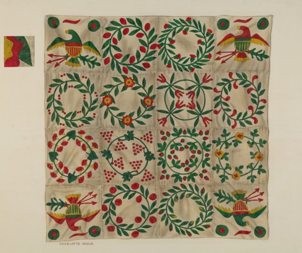 Quilt, 1935/1942. Creator: Charlotte Angus.
