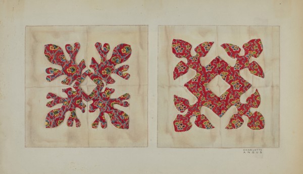 Patchwork Squares, c. 1941. Creator: Charlotte Angus.