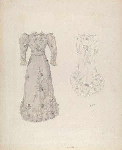 Dress, c. 1937. Creator: Arelia Arbo.