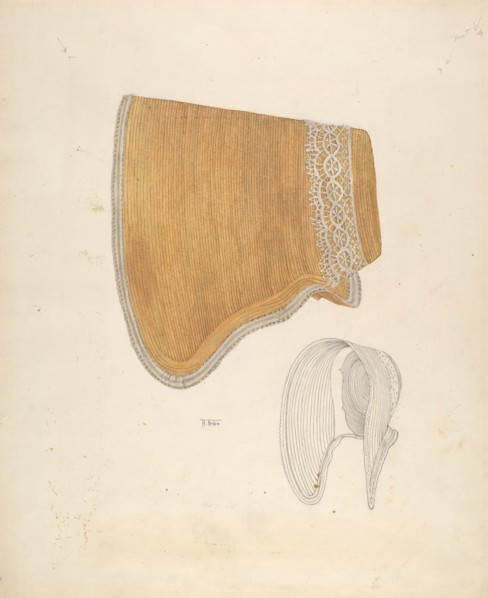 Poke Bonnet, c. 1937. Creator: Arelia Arbo.
