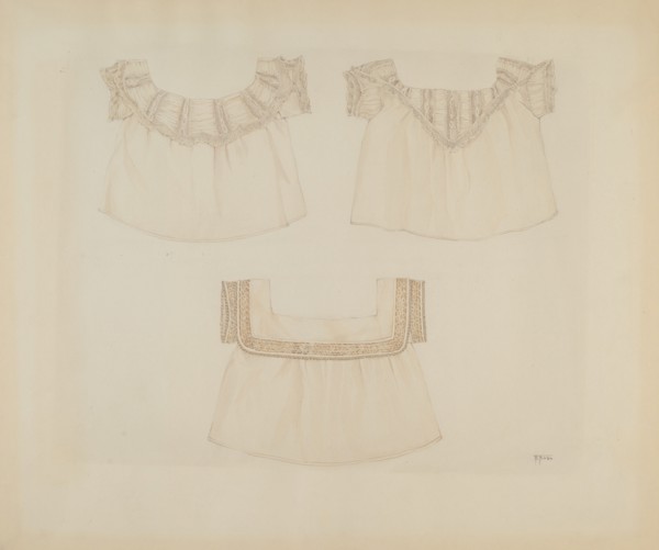 Baby's Under-waists, c. 1937. Creator: Arelia Arbo.