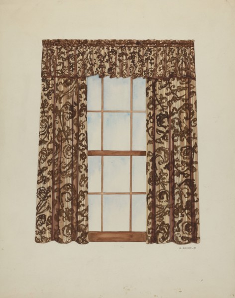 Drapery, 1935/1942. Creator: Madeline Arnold.