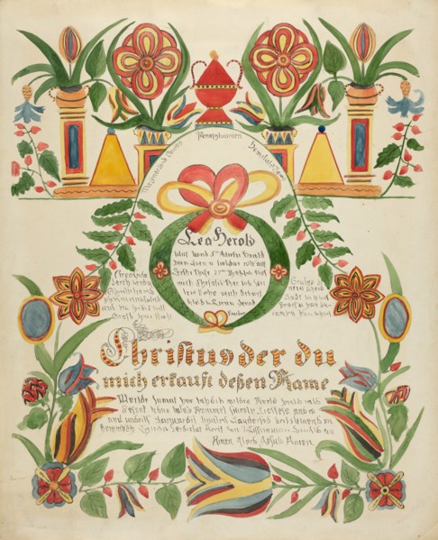 Baptismal Certificate, c. 1936. Creator: Ralph Atkinson.