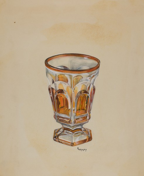 Footed Tumbler, c. 1936. Creator: Ralph Atkinson.