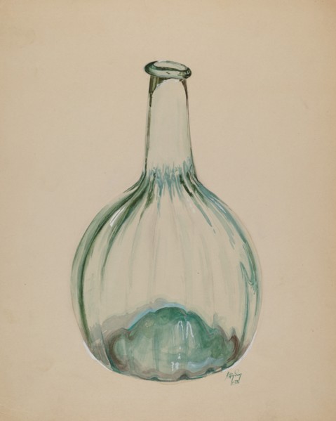 Blown Bottle, 1937. Creator: Ralph Atkinson.