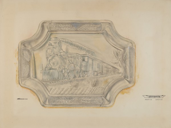 Railroad Platter, 1939. Creator: Ralph Atkinson.