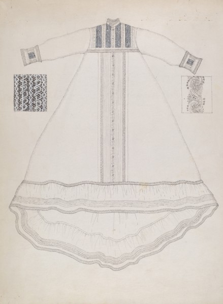 Nightgown, c. 1936. Creator: Evelyn Bailey.