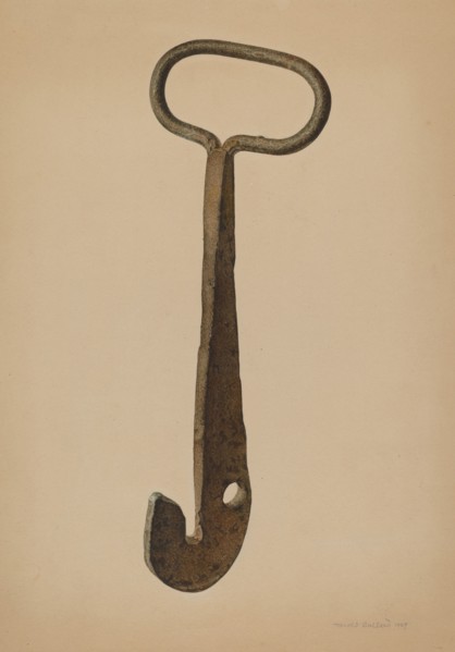 Log Loading Hook, 1939. Creator: Harold Ballerd.