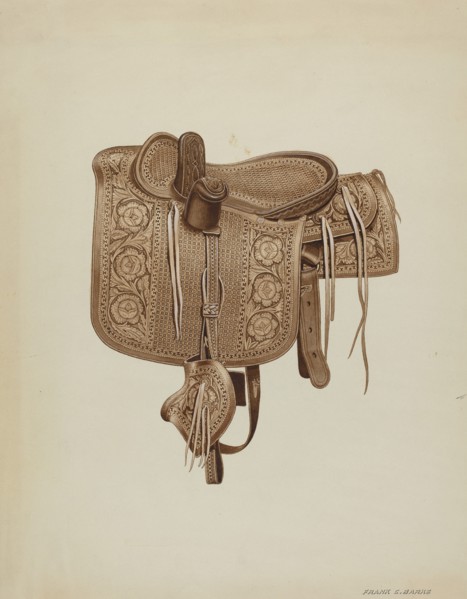 Side Saddle, c. 1937. Creator: Frank C. Barks.