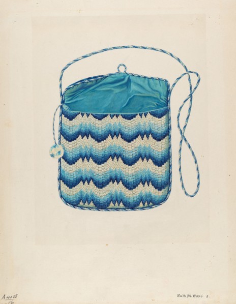 Purse, c. 1937. Creator: Ruth M. Barnes.