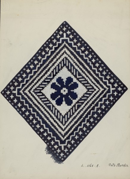 Coverlet, c. 1936. Creator: Ruth M. Barnes.