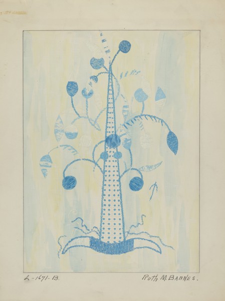 Coverlet, c. 1936. Creator: Ruth M. Barnes.