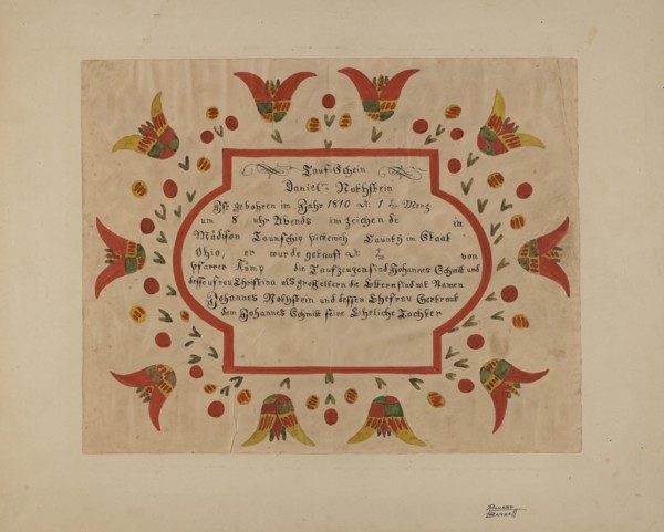 Fraktur, 1935/1942. Creator: Richard Barnett.