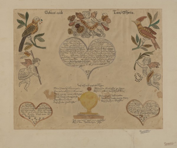 Fraktur, 1935/1942. Creator: Richard Barnett.