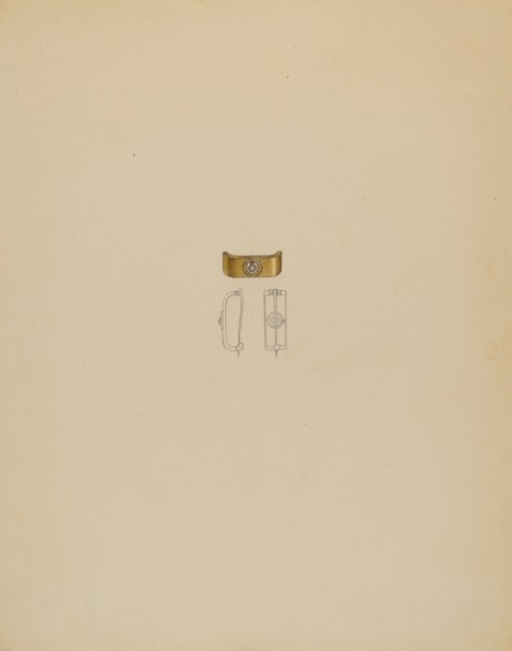 Tie Pin, c. 1936. Creator: Eugene Barrell.