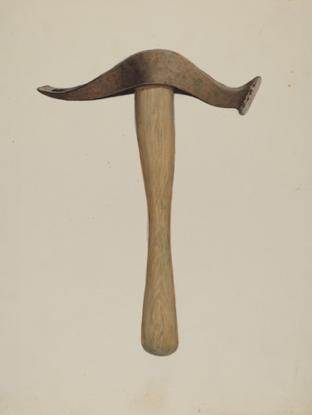 Adze, c. 1940. Creator: Dana Bartlett.