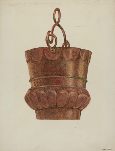 Copper Bucket, c. 1940. Creator: Dana Bartlett.
