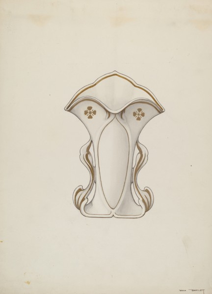 Vase, 1937. Creator: Dana Bartlett.