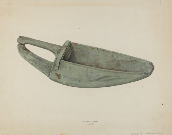 Wooden Scoop, 1938. Creator: Eugene Bartz.