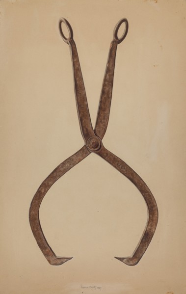 Ice Tongs, 1939. Creator: Eugene Bartz.