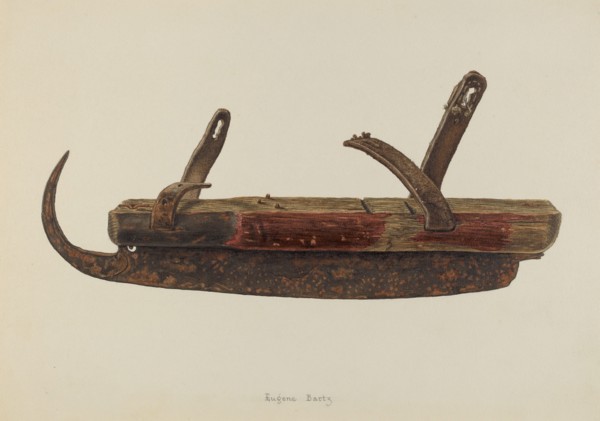 Ice Skate, c. 1938. Creator: Eugene Bartz.