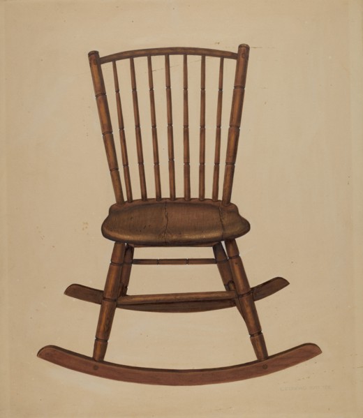 Chair, c. 1937. Creator: Leonard Battee.