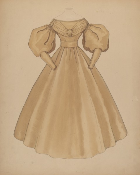 Dress, c. 1937. Creator: Doris Beer.